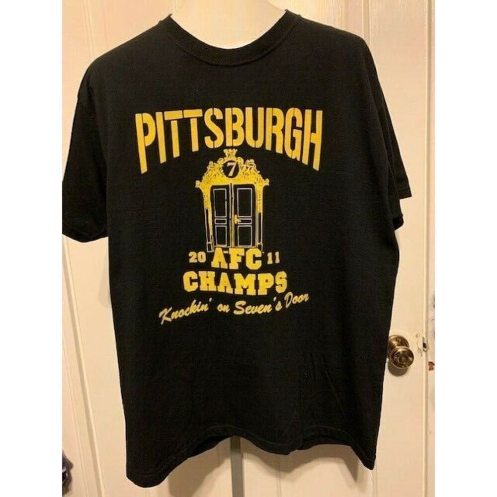 PITTSBURGH STEELERS 2011 AFC CHAMPS SIZE XL T-SHIRT